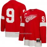 Camiseta Hockey Detroit Red Wings Gordie Howe Mitchell & Ness Big & Tall 1960 Blue Line Rojo