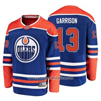 Camiseta Hockey Edmonton Oilers Jason Garrison Alternato Breakaway Azul