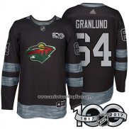 Camiseta Hockey Minnesota Wild 64 Mikael Granlund 2017 Centennial Limited Negro