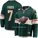 Camiseta Hockey Minnesota Wild Brock Faber Primera Breakaway Verde