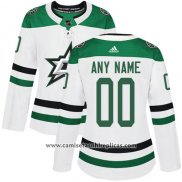 Camiseta Hockey Mujer Dallas Stars Segunda Personalizada Blanco