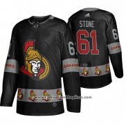 Camiseta Hockey Ottawa Senators Mark Stone Breakaway Negro