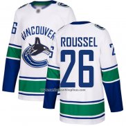 Camiseta Hockey Vancouver Canucks 26 Antoine Roussel Segunda Autentico Blanco