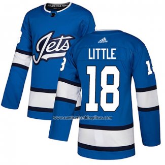 Camiseta Hockey Winnipeg Jets 18 Bryan Little Alterno Autentico Azul