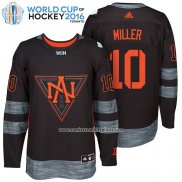 Camiseta Hockey America del Norte J.t. Miller 10 Premier 2016 World Cup Negro