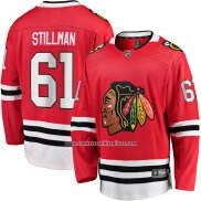 Camiseta Hockey Chicago Blackhawks Riley Stillman Primera Breakaway Rojo