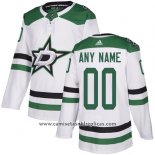 Camiseta Hockey Dallas Stars Segunda Personalizada Blanco