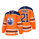 Camiseta Hockey Edmonton Oilers 21 Andrew Ference 2018 Naranja