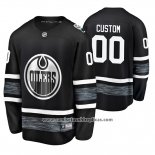 Camiseta Hockey Edmonton Oilers Personalizada 2019 All Star Negro