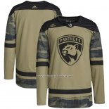 Camiseta Hockey Florida Panthers Military Appreciation Team Autentico Practice Camuflaje