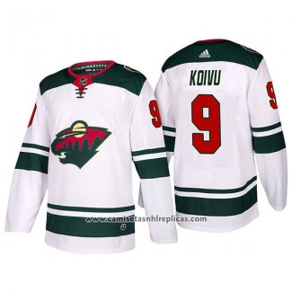 Camiseta Hockey Minnesota Wild 9 Mikko Koivu Segunda 2017-2018 Blanco