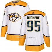 Camiseta Hockey Nashville Predators 95 Matt Duchene Road Autentico Blanco