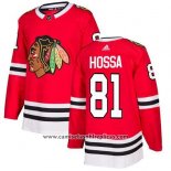 Camiseta Hockey Nino Chicago Blackhawks 81 Marian Hossa Rojo Primera Autentico Stitched