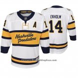 Camiseta Hockey Nino Nashville Predators Mattias Ekholm Replica Jugador 2020 Winter Classic Blanco