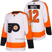 Camiseta Hockey Philadelphia Flyers 12 Michael Raffl Autentico Segunda 2018 Blanco