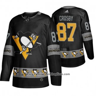 Camiseta Hockey Pittsburgh Penguins Sidney Crosby Breakaway Negro