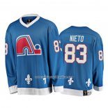 Camiseta Hockey Quebec Nordiques Matt Nieto Heritage Vintage Azul