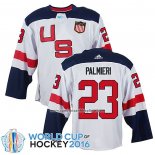 Camiseta Hockey USA Kyle Palmieri 2016 World Cup Blanco