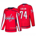 Camiseta Hockey Washington Capitals John Carlson Primera Autentico Jugador Rojo