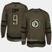 Camiseta Hockey Winnipeg Jets Andrew Copp Camuflaje Salute To Service