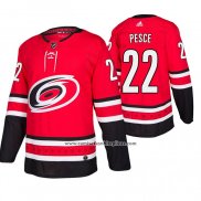 Camiseta Hockey Carolina Hurricanes Brett Pesce Primera Autentico Rojo