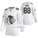 Camiseta Hockey Chicago Blackhawks Patrick Kane Autentico 2020 All Star Blanco