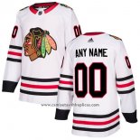 Camiseta Hockey Chicago Blackhawks Segunda Personalizada Blanco