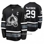 Camiseta Hockey Colorado Avalanche Nathan Mackinnon 2019 All Star Negro