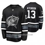 Camiseta Hockey Columbus Blue Jackets Cam Atkinson 2019 All Star Negro