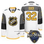 Camiseta Hockey Los Angeles Kings 32 Jonathan Quick 2016 All Star Blanco