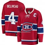 Camiseta Hockey Montreal Canadiens Jean Beliveau Premier Breakaway Retired Rojo