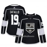 Camiseta Hockey Mujer Los Angeles Kings 19 Alex Iafallo Adizero Jugador Primera Negro