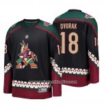 Camiseta Hockey Nino Arizona Coyotes Christian Dvorak Alternato Breakaway Fanatics Negro