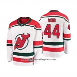 Camiseta Hockey Nino New Jersey Devils Miles Wood Alternato Breakaway Blanco