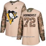 Camiseta Hockey Nino Pittsburgh Penguins 72 Patric Hornqvist Camuflaje Autentico 2017 Veterans Day Stitched