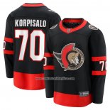 Camiseta Hockey Ottawa Senators Joonas Korpisalo Primera Breakaway Negro