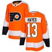 Camiseta Hockey Philadelphia Flyers 13 Kevin Hayes Primera Autentico Naranja