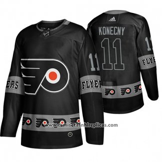 Camiseta Hockey Philadelphia Flyers Travis Konecny Breakaway Negro