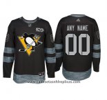 Camiseta Hockey Pittsburgh Penguins Personalizada Negro