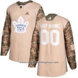 Camiseta Hockey Toronto Maple Leafs Camuflaje Autentico 2017 Veterans Day Stitched Personalizada