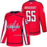 Camiseta Hockey Washington Capitals 65 Andre Burakovsky Autentico Primera 2018 Rojo