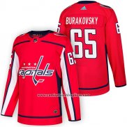 Camiseta Hockey Washington Capitals 65 Andre Burakovsky Autentico Primera 2018 Rojo