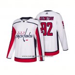 Camiseta Hockey Washington Capitals 92 Evgeny Kuznetsov Centennial Patch 2018 Blanco