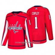 Camiseta Hockey Washington Capitals Pheonix Copley Primera Autentico Jugador Rojo