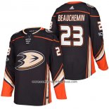 Camiseta Hockey Anaheim Ducks Francois Beauchemin Primera Autentico 23 2018 Negro