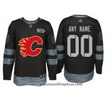 Camiseta Hockey Calgary Flames Personalizada Negro