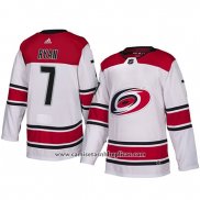 Camiseta Hockey Carolina Hurricanes Derek Ryan Autentico Segunda Blanco