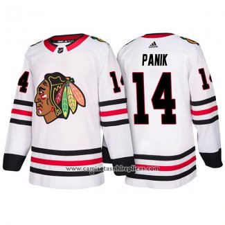 Camiseta Hockey Chicago Blackhawks 14 Richard Panik Segunda 2018 Blanco