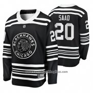 Camiseta Hockey Chicago Blackhawks Brandon Saad Premier Alternato Negro