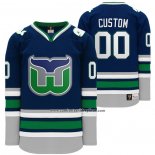 Camiseta Hockey Hartford Whalers Night Heritage Throwback Personalizada Azul